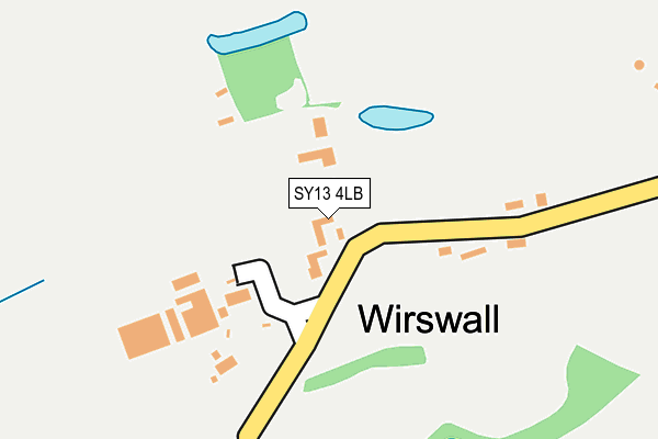 SY13 4LB map - OS OpenMap – Local (Ordnance Survey)