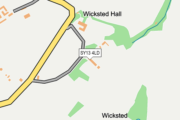 SY13 4LD map - OS OpenMap – Local (Ordnance Survey)