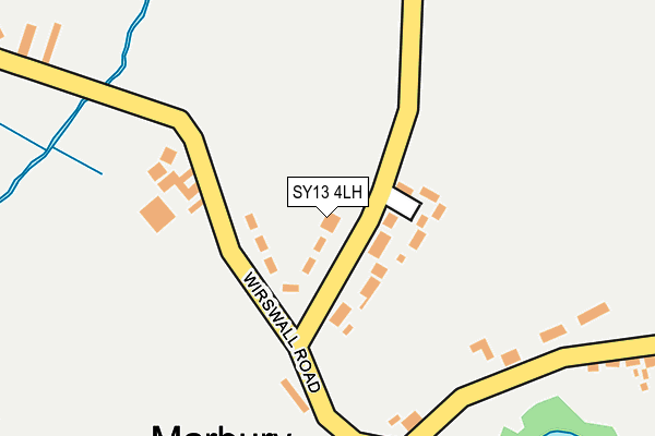 SY13 4LH map - OS OpenMap – Local (Ordnance Survey)