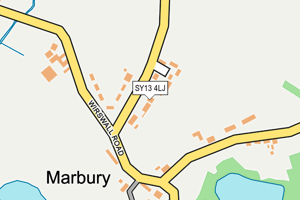 SY13 4LJ map - OS OpenMap – Local (Ordnance Survey)