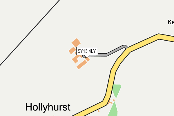 SY13 4LY map - OS OpenMap – Local (Ordnance Survey)