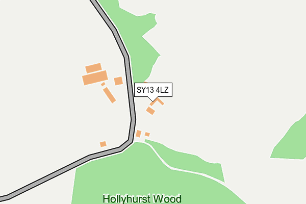 SY13 4LZ map - OS OpenMap – Local (Ordnance Survey)