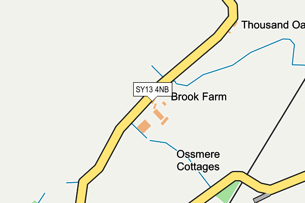 SY13 4NB map - OS OpenMap – Local (Ordnance Survey)