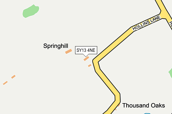 SY13 4NE map - OS OpenMap – Local (Ordnance Survey)