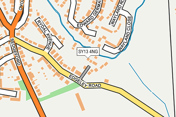 SY13 4NG map - OS OpenMap – Local (Ordnance Survey)