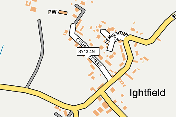 SY13 4NT map - OS OpenMap – Local (Ordnance Survey)