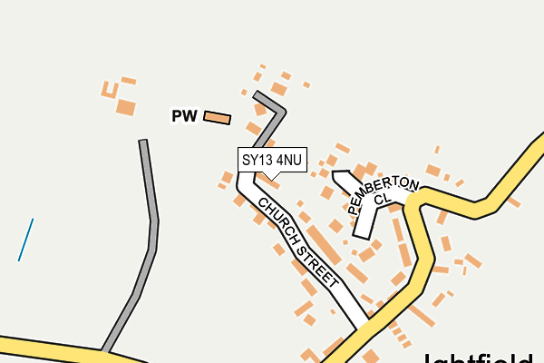 SY13 4NU map - OS OpenMap – Local (Ordnance Survey)