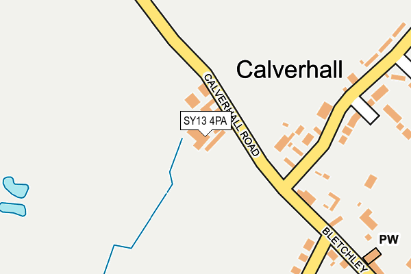 SY13 4PA map - OS OpenMap – Local (Ordnance Survey)