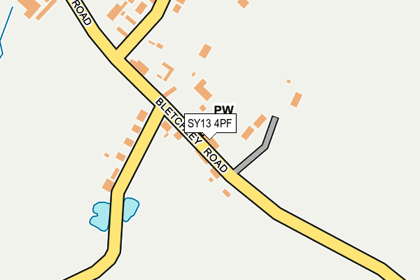 SY13 4PF map - OS OpenMap – Local (Ordnance Survey)