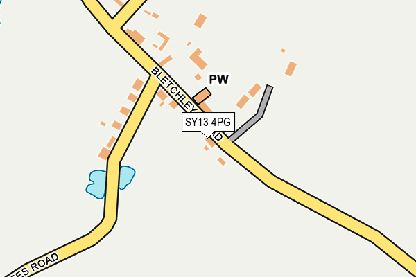 SY13 4PG map - OS OpenMap – Local (Ordnance Survey)