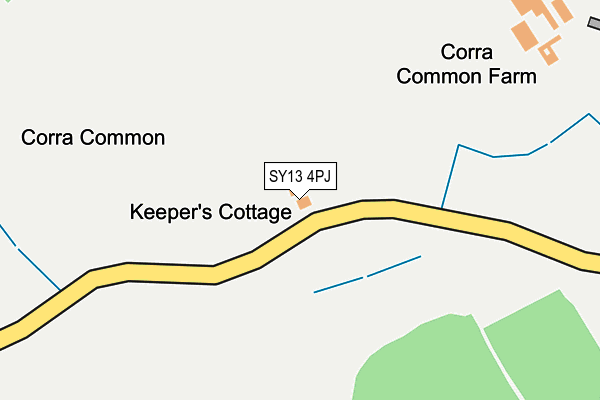 SY13 4PJ map - OS OpenMap – Local (Ordnance Survey)