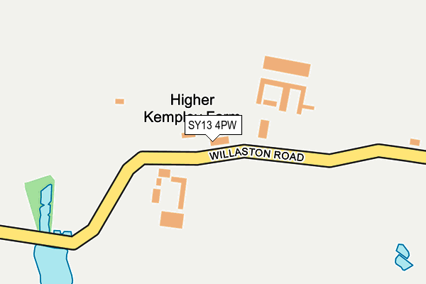 SY13 4PW map - OS OpenMap – Local (Ordnance Survey)