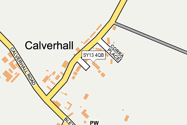 SY13 4QB map - OS OpenMap – Local (Ordnance Survey)