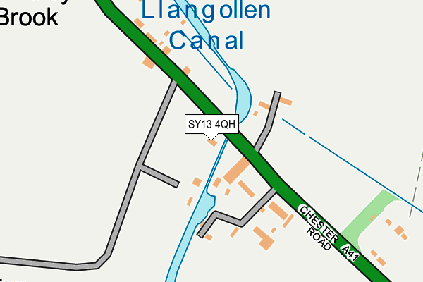 SY13 4QH map - OS OpenMap – Local (Ordnance Survey)