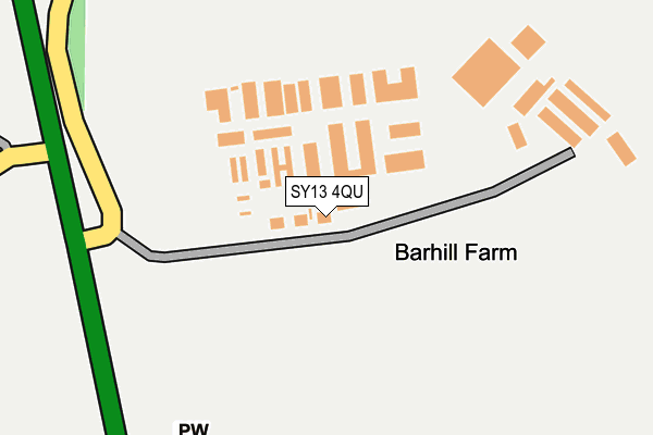 SY13 4QU map - OS OpenMap – Local (Ordnance Survey)