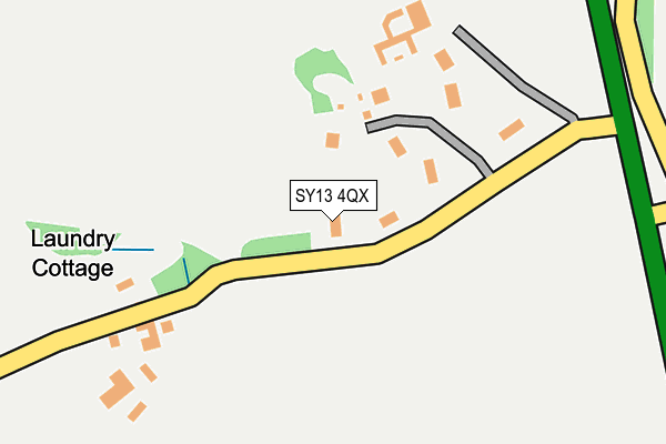 SY13 4QX map - OS OpenMap – Local (Ordnance Survey)
