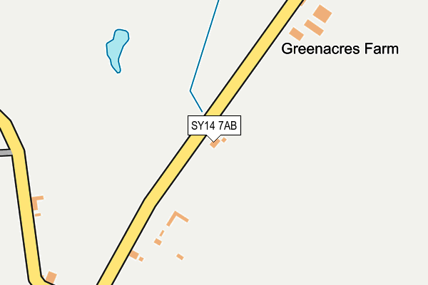 SY14 7AB map - OS OpenMap – Local (Ordnance Survey)