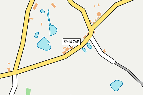 SY14 7AF map - OS OpenMap – Local (Ordnance Survey)