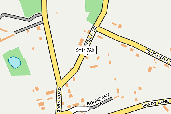 SY14 7AX map - OS OpenMap – Local (Ordnance Survey)