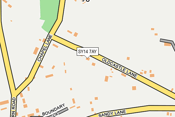 SY14 7AY map - OS OpenMap – Local (Ordnance Survey)