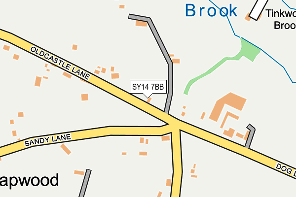 SY14 7BB map - OS OpenMap – Local (Ordnance Survey)