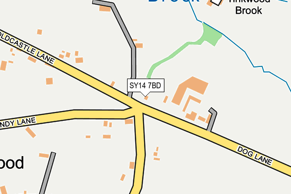 SY14 7BD map - OS OpenMap – Local (Ordnance Survey)