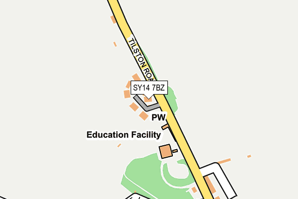 SY14 7BZ map - OS OpenMap – Local (Ordnance Survey)