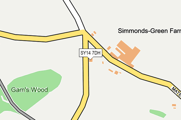 SY14 7DH map - OS OpenMap – Local (Ordnance Survey)