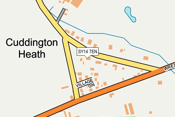 SY14 7EN map - OS OpenMap – Local (Ordnance Survey)