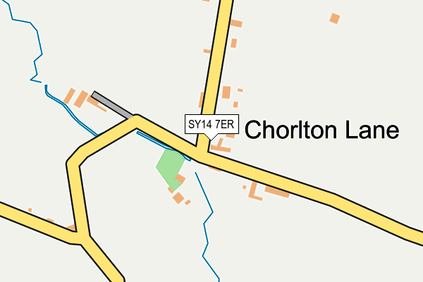 SY14 7ER map - OS OpenMap – Local (Ordnance Survey)