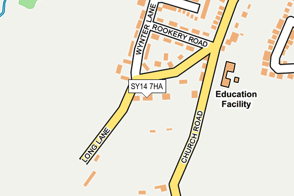 SY14 7HA map - OS OpenMap – Local (Ordnance Survey)