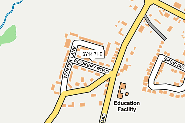 SY14 7HE map - OS OpenMap – Local (Ordnance Survey)