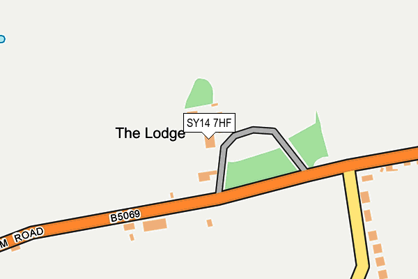 SY14 7HF map - OS OpenMap – Local (Ordnance Survey)