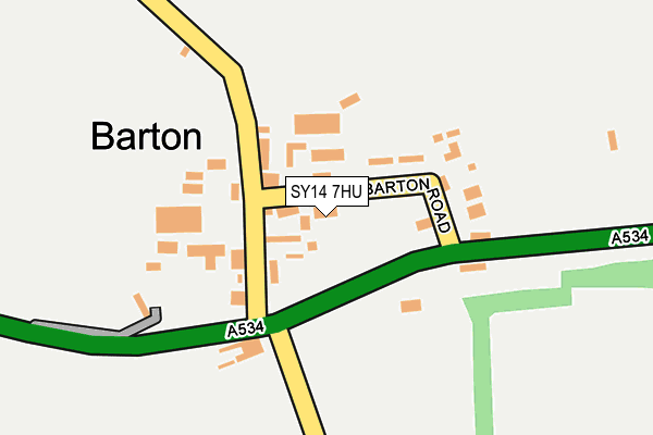 SY14 7HU map - OS OpenMap – Local (Ordnance Survey)