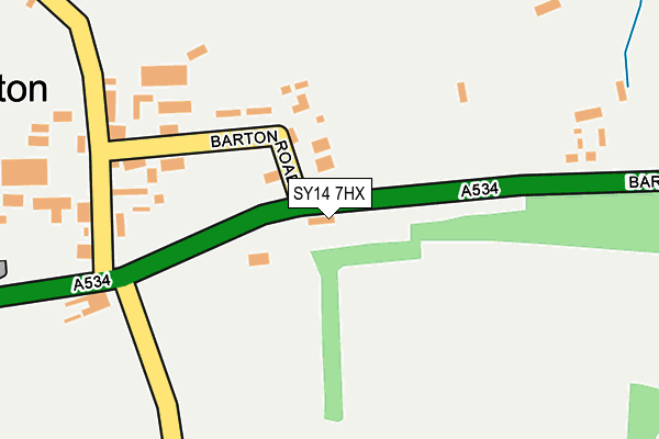 SY14 7HX map - OS OpenMap – Local (Ordnance Survey)