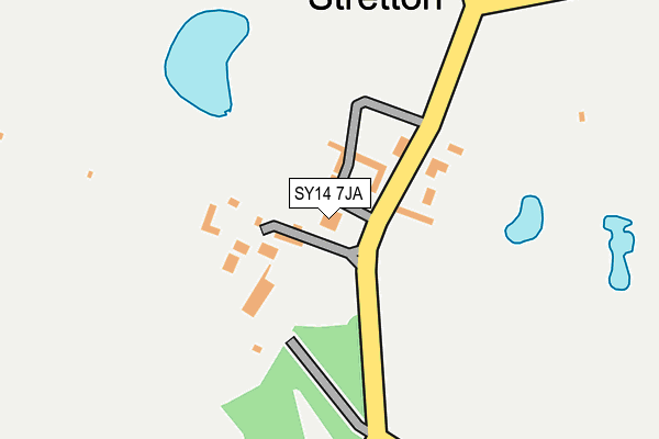 SY14 7JA map - OS OpenMap – Local (Ordnance Survey)