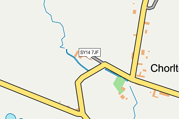 SY14 7JF map - OS OpenMap – Local (Ordnance Survey)