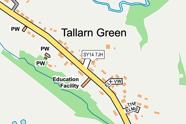 SY14 7JH map - OS OpenMap – Local (Ordnance Survey)