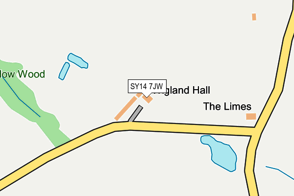 SY14 7JW map - OS OpenMap – Local (Ordnance Survey)