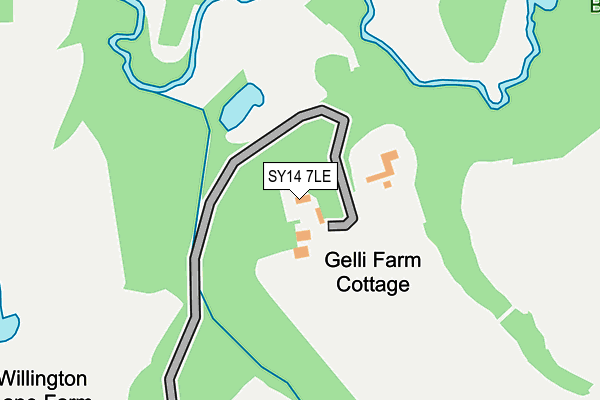 SY14 7LE map - OS OpenMap – Local (Ordnance Survey)