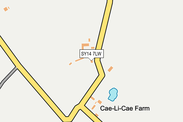 SY14 7LW map - OS OpenMap – Local (Ordnance Survey)