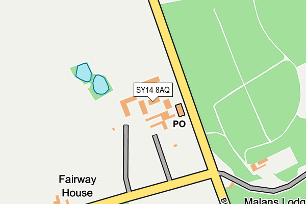 SY14 8AQ map - OS OpenMap – Local (Ordnance Survey)