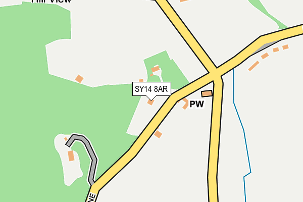 SY14 8AR map - OS OpenMap – Local (Ordnance Survey)