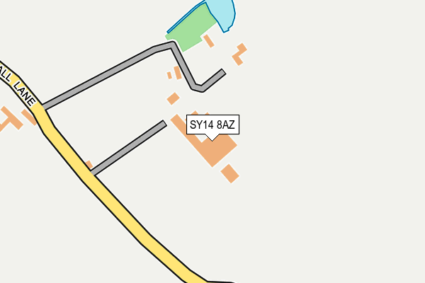 SY14 8AZ map - OS OpenMap – Local (Ordnance Survey)