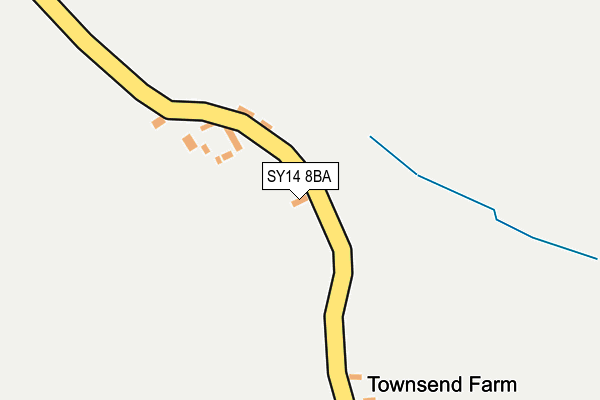 SY14 8BA map - OS OpenMap – Local (Ordnance Survey)