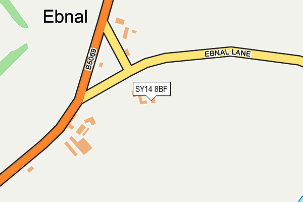 SY14 8BF map - OS OpenMap – Local (Ordnance Survey)