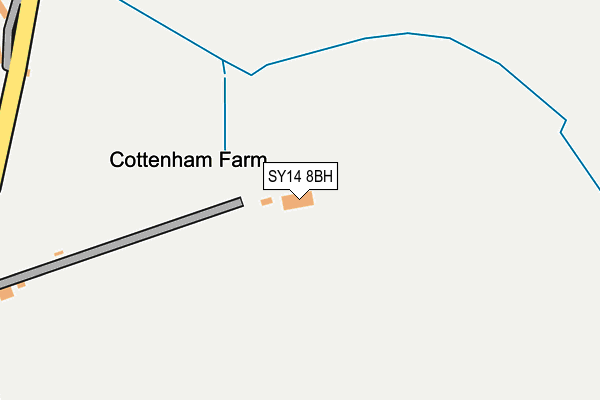 SY14 8BH map - OS OpenMap – Local (Ordnance Survey)