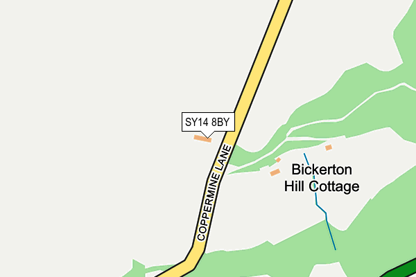 SY14 8BY map - OS OpenMap – Local (Ordnance Survey)