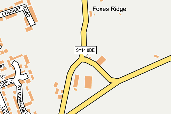 SY14 8DE map - OS OpenMap – Local (Ordnance Survey)