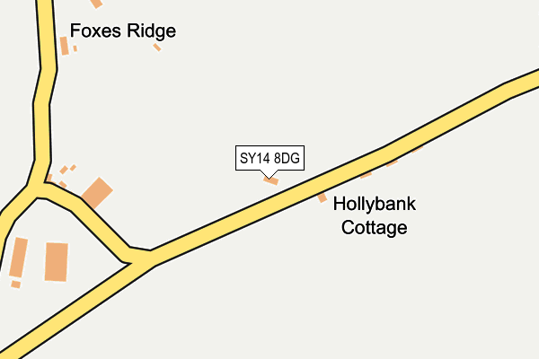 SY14 8DG map - OS OpenMap – Local (Ordnance Survey)
